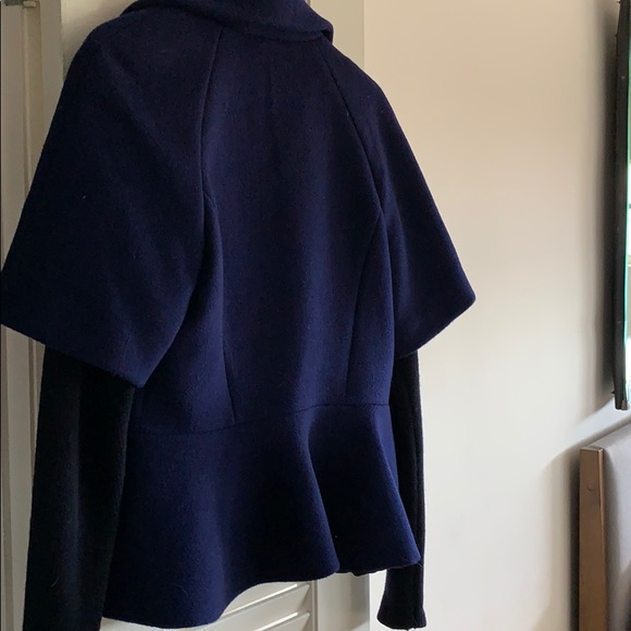 Chic Elie Tahari Couture navy black unique jacket - Picture 7 of 7